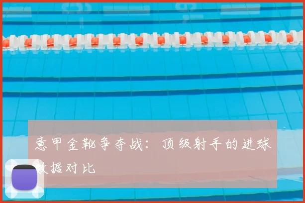 意甲金靴争夺战:顶级射手的进球数据对比